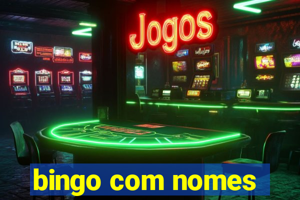 bingo com nomes